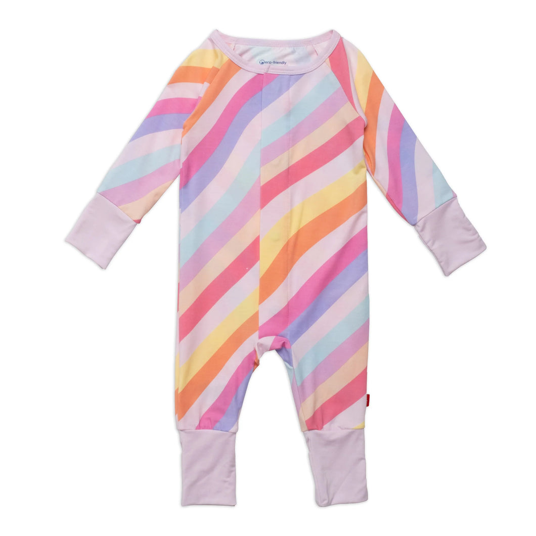 Pink Shine Striped Coverall by Magnetic Me