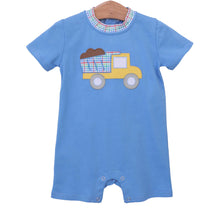 Load image into Gallery viewer, Dump Truck Romper by Trotter Street
