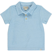 Load image into Gallery viewer, Blue Terry Blue Polo by Me &amp; Henry
