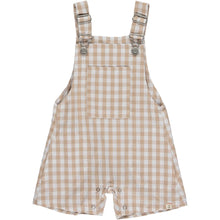 Load image into Gallery viewer, Beige Plaid Overalls by Me &amp; Henry

