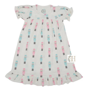 Pink & Teal Nutcracker Nightgown by Hamner Hill