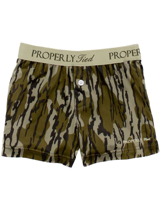 Boys Mossy Oak Original Bottomland Inlet Boxers by Poperly Tied