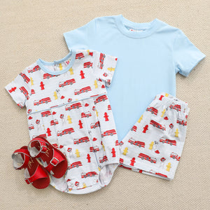 Firetruck Print Short Set by Jellybean (ARRIVING IN APRIL)