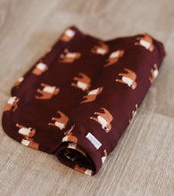 Load image into Gallery viewer, Maroon Bulldog Swaddle
