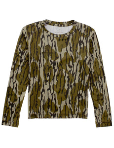 Boys Mossy Oak Original Bottomalnd Ravine LS Tee by Properly Tied