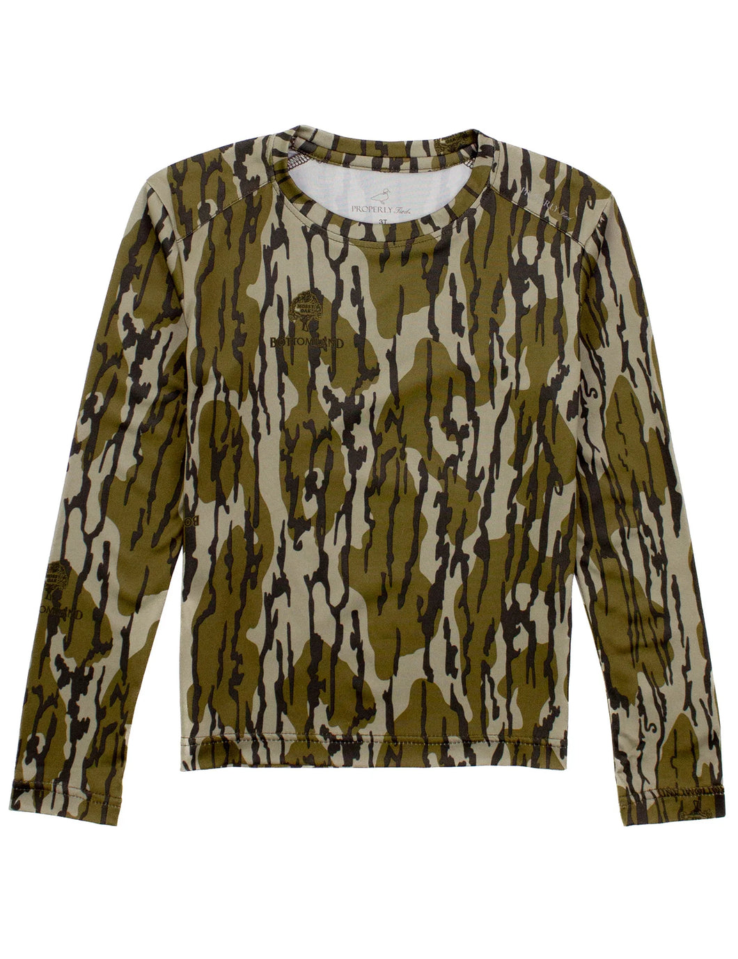 Boys Mossy Oak Original Bottomalnd Ravine LS Tee by Properly Tied