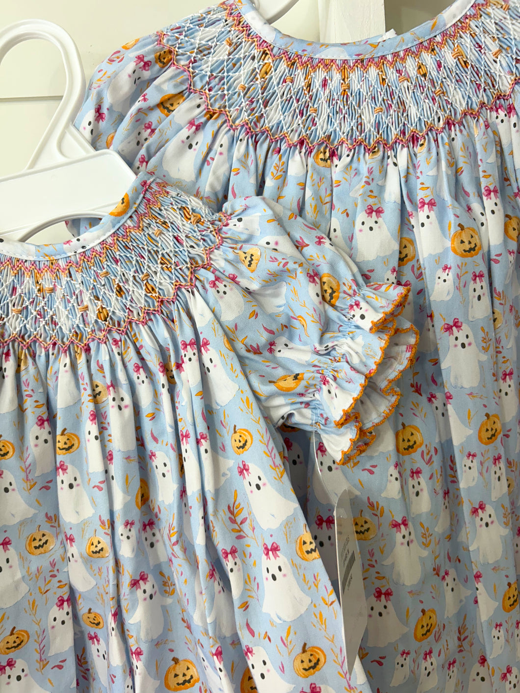 Halloween Ghost Print Long Bishop Bubble by Petit Bebe
