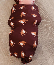 Load image into Gallery viewer, Maroon Bulldog Swaddle
