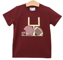 Load image into Gallery viewer, Maroon Touchdown Gingham Short Set
