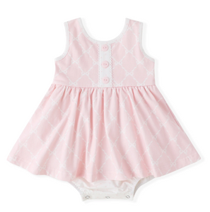 Pretty Pink Ribbons & Bows Bubble Dress by Swoon Baby