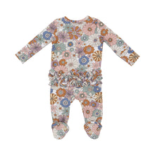 Load image into Gallery viewer, Brighton Floral Ruffle Footie by Angel Dear
