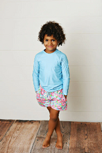 Load image into Gallery viewer, Bloom Blue Rashguard by Swoon Baby
