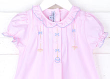 Load image into Gallery viewer, Ornament Embroidered Pink Dress by Sweet Dreams
