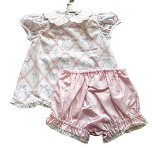 Ribbons and Bows Girls Top and Bloomers Set by Hamner Hill