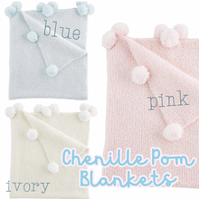 Load image into Gallery viewer, Pom Chenille Blanket (3 Options)
