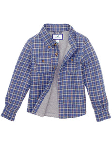 Boys Cypress Shirt Jacket Bluebonnet by Properly Tied