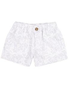 Snow Camo Mallard Shorts by Properly Tied