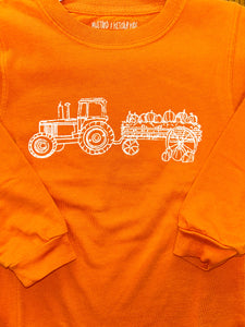 Burnt Orange Hayride LS T-Shirt by Mustard & Ketchup