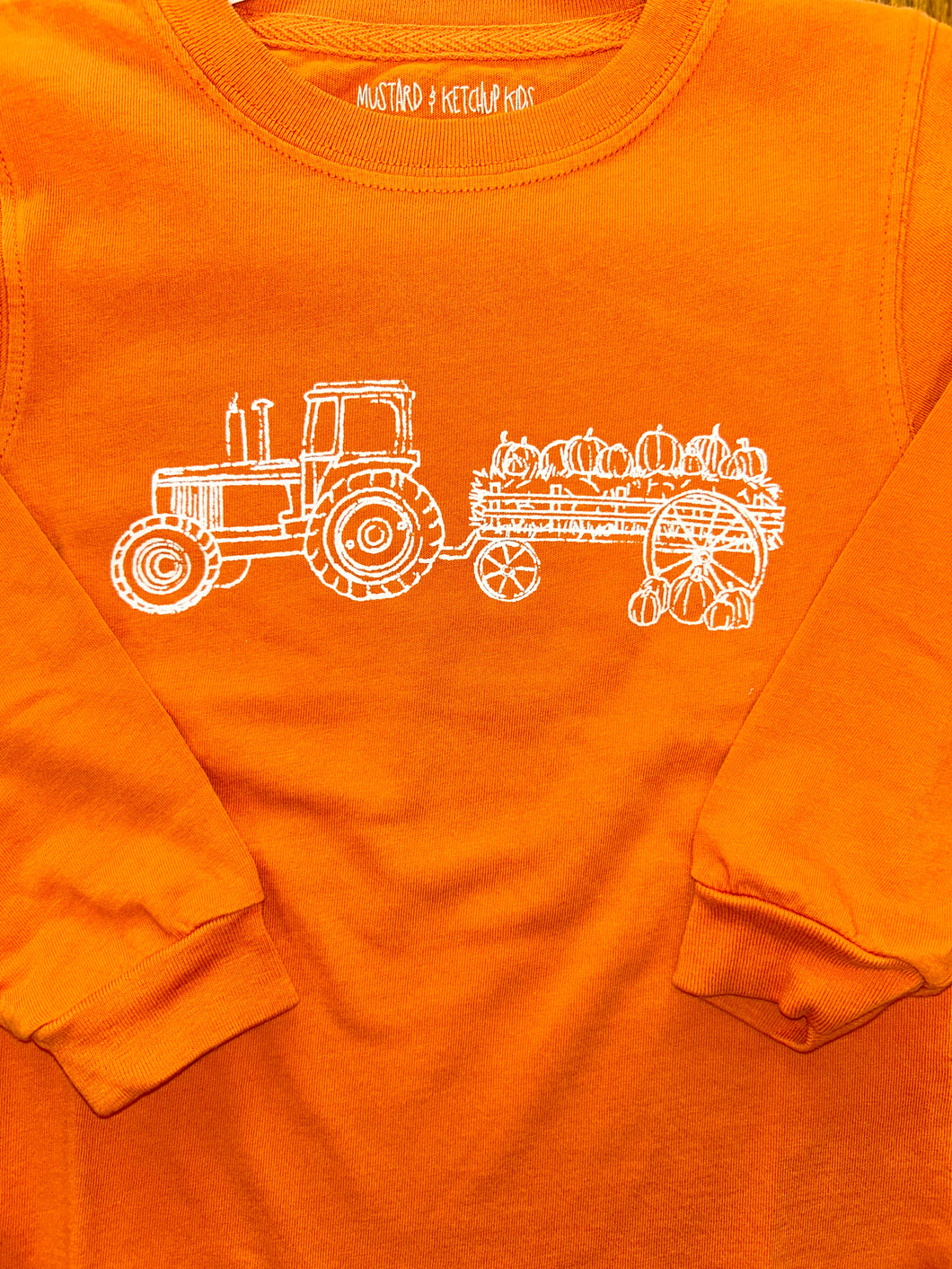 Burnt Orange Hayride LS T-Shirt by Mustard & Ketchup