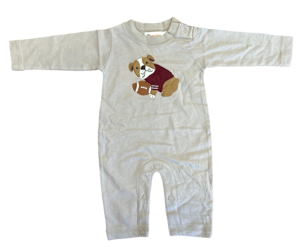 Tan Bulldog Romper by Luigi