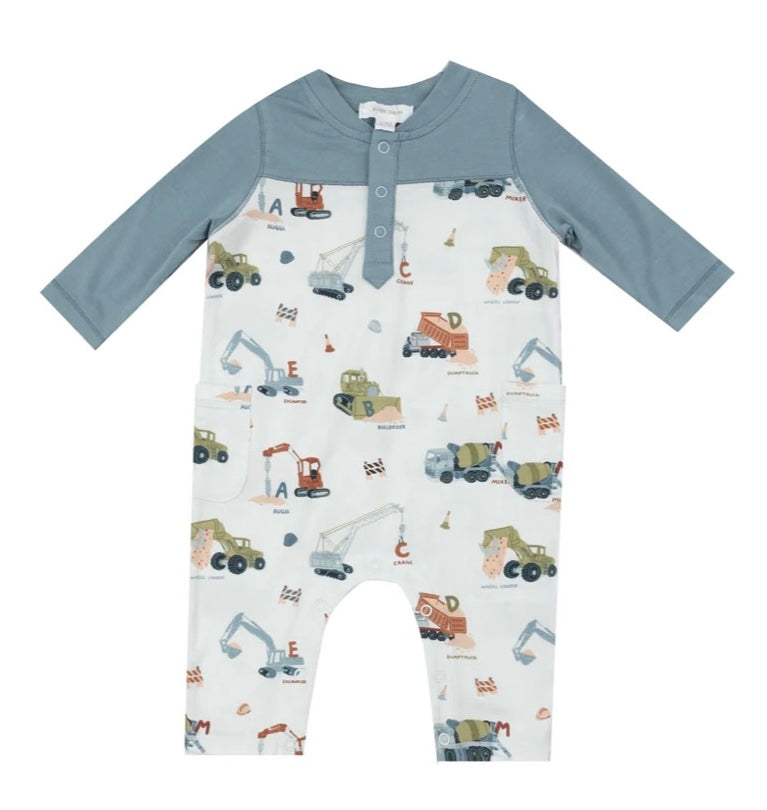 Construction Alphabet Romper by Angel Dear