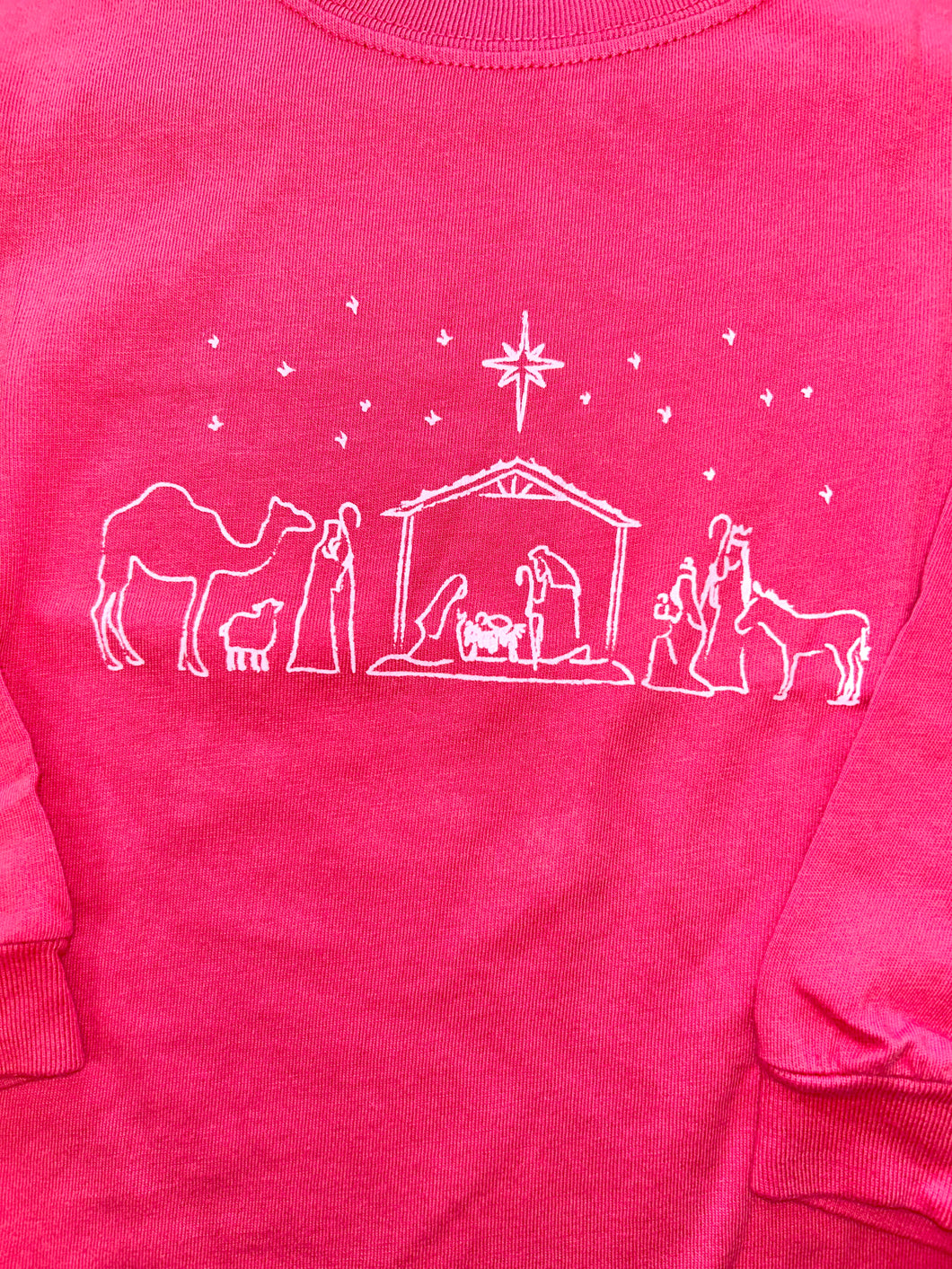 Pink Nativity LS T-Shirt by Mustard & Ketchup