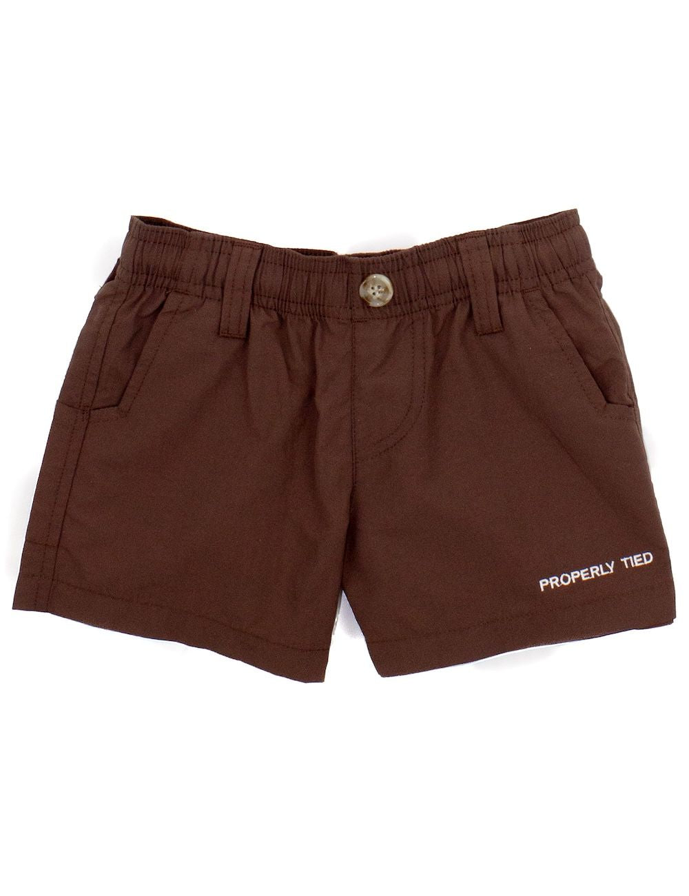 Bark Brown Mallard Shorts by Properly Tied