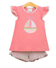 Load image into Gallery viewer, Sailin' Away Flutter Short Set by Jellybean COMES IN APRIL
