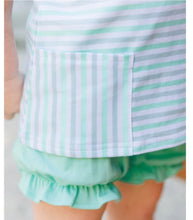 Load image into Gallery viewer, Seaside Stripe Margo Bloomer Set by Jellybean COMES IN APRIL
