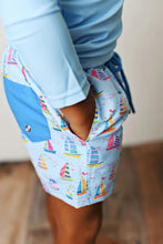 Load image into Gallery viewer, Sail Away Swim Trunks by Swoon Baby
