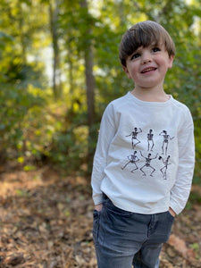 White Multi-Skeleton Raglan Tee by Me & Henry