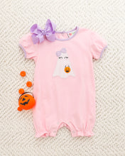 Load image into Gallery viewer, Boo Crew Ruffle Romper by Jellybean
