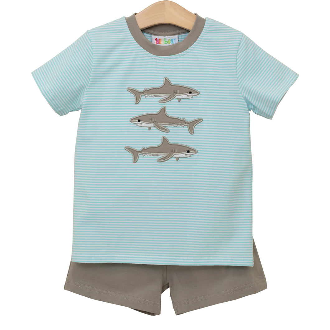 Shark Trio Short Set by Jellybean (ARRIVING IN APRIL)