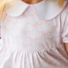 Load image into Gallery viewer, Pink Trellis Bow Charlotte Bubble by Jellybean (ARRIVING IN APRIL)
