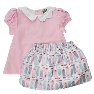 Tulip Boots Top and Skort Set by Hamner Hill