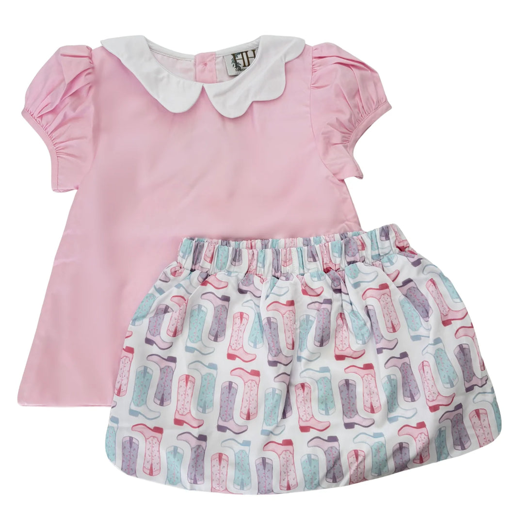 Tulip Boots Top and Skort Set by Hamner Hill