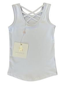 White Active Wear Tank by Swoon Baby