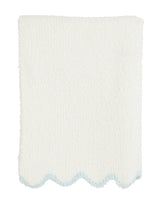 Load image into Gallery viewer, Scalloped Chenille Blanket- Monogram Me!
