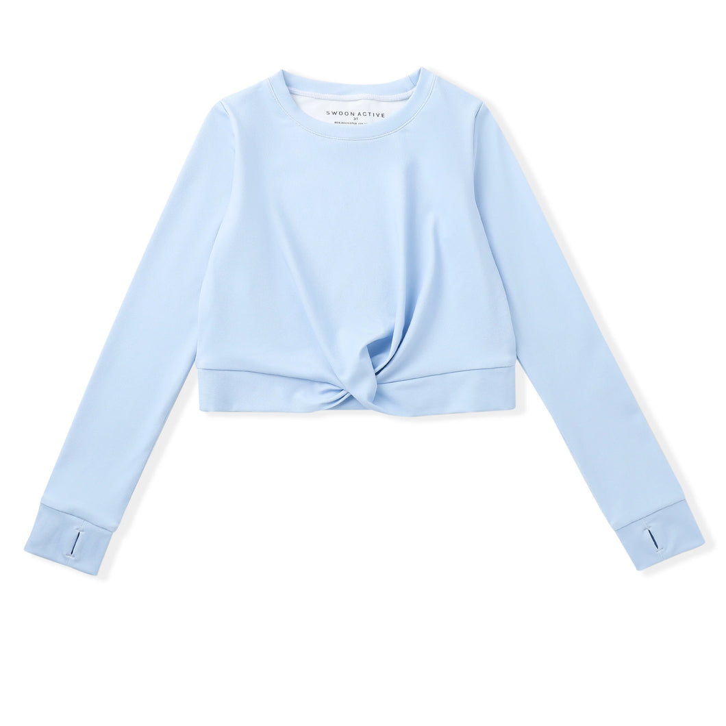 Blue Knot Top by Swoon Baby