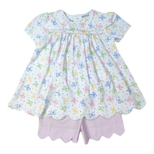 Load image into Gallery viewer, Bow Scalloped Short Set
