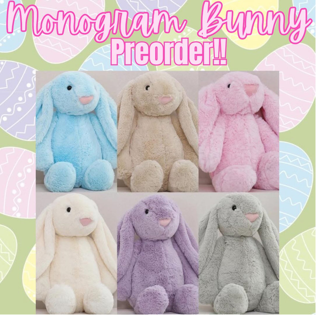 Monogrammed Bunny !!!