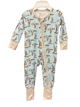 Load image into Gallery viewer, Flyin&#39; South Double Zipper Romper by Hamner Hill
