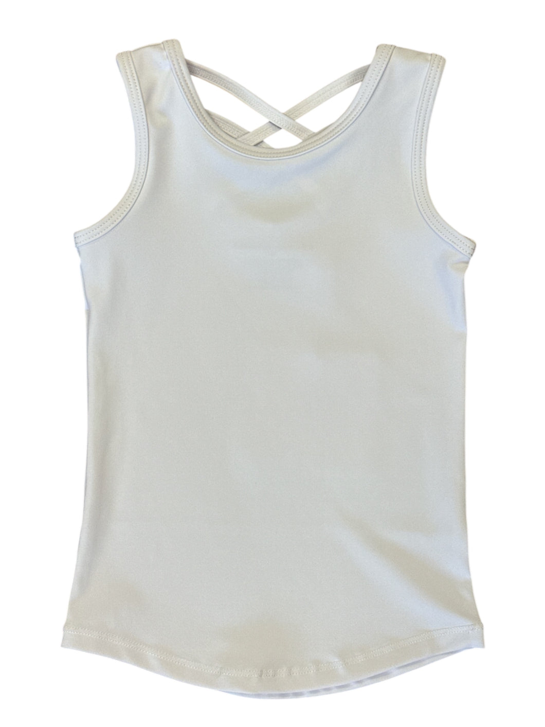 White Active Wear Tank by Swoon Baby