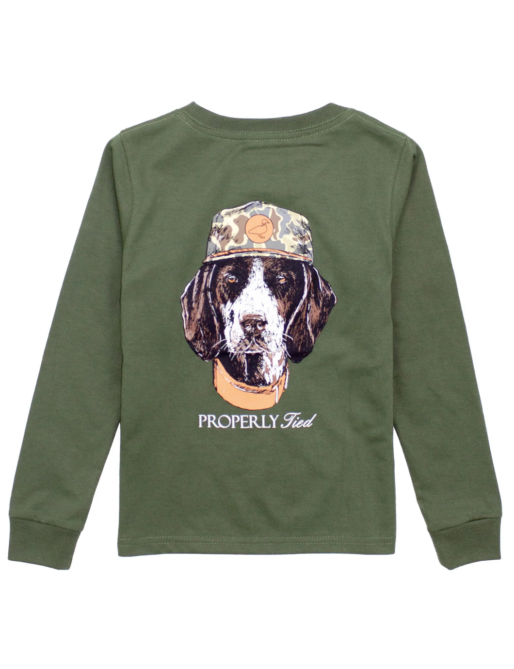 Boys Man's Best Friend LS Olive by Properly Tied