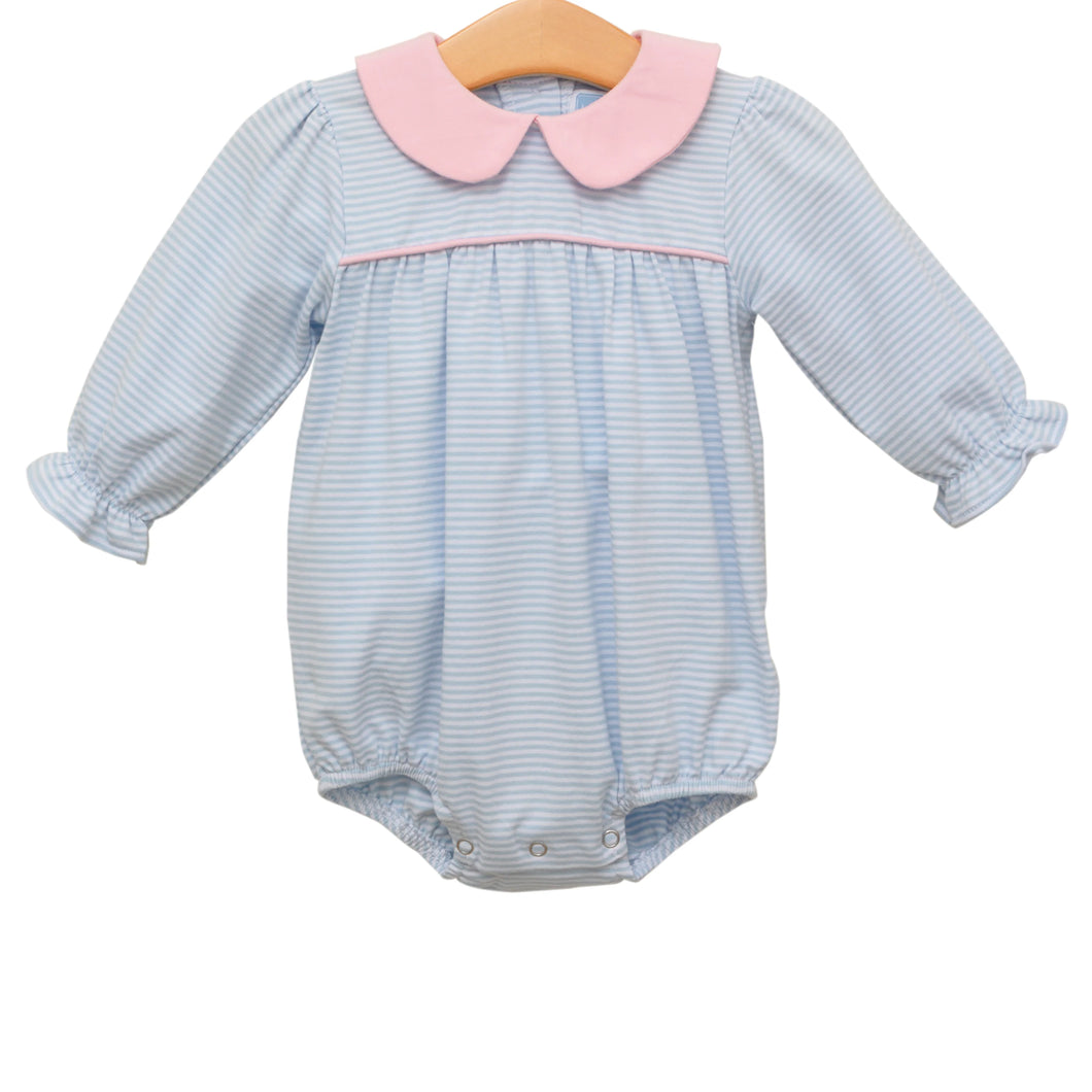 Light Blue Stripe/Light Pink Katherine Bubble by Trotter Street
