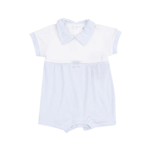 Stripe Classic Blue Tiny Bunny Romper by Angel Dear