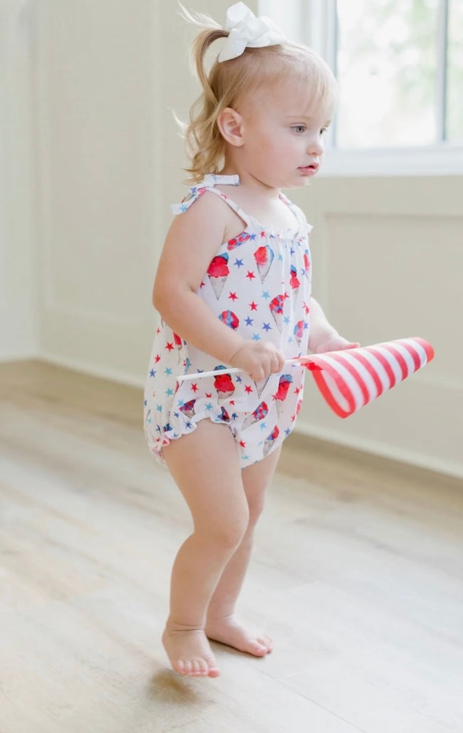 Red,White,&Blue Snowcones Sunsuit