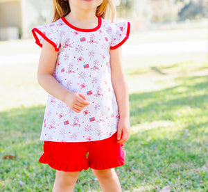 Fireworks and Freedom Flutter Short Set by Jellybean (ARRIVING EARLY MAY)