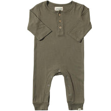 Load image into Gallery viewer, Green Mason Rib Romper by Me &amp; Henry
