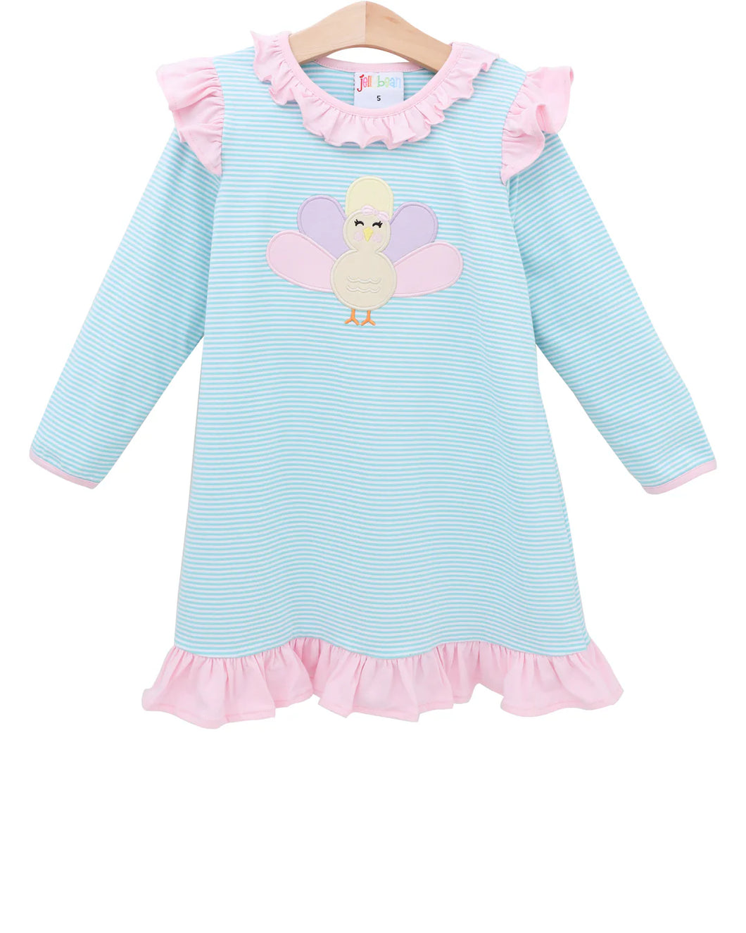 Pastel Turkey Flutter Dress by Smock Candy